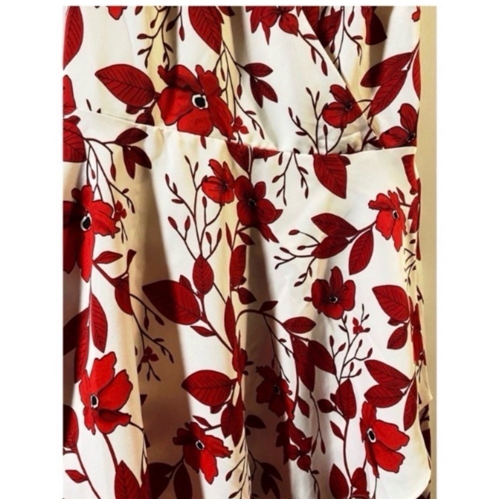 BANANA REPUBLIC White Floral Midi Dress - Picture 8 of 9